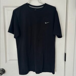 Nike standard fit short sleeve T-shirt size large black cotton my butt Nike logo